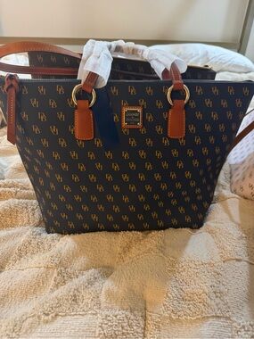 Dooney & Burke monogrammed tote